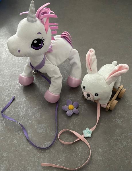 Poskakujúci jednorožec milá + zajko, 