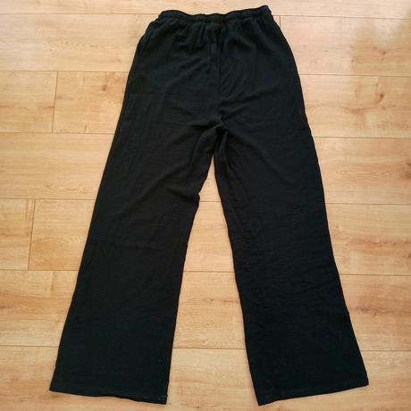 Široké ležérne nohavice s vysokým pásom, terranova,m