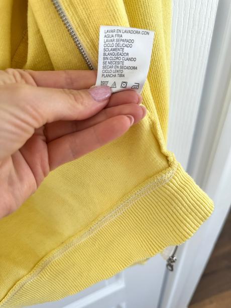 Žltá mikina na zips  sag harbor, l