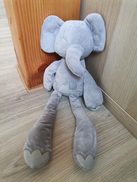 Plyšový sloník mojkáč - biely alebo sivý, 