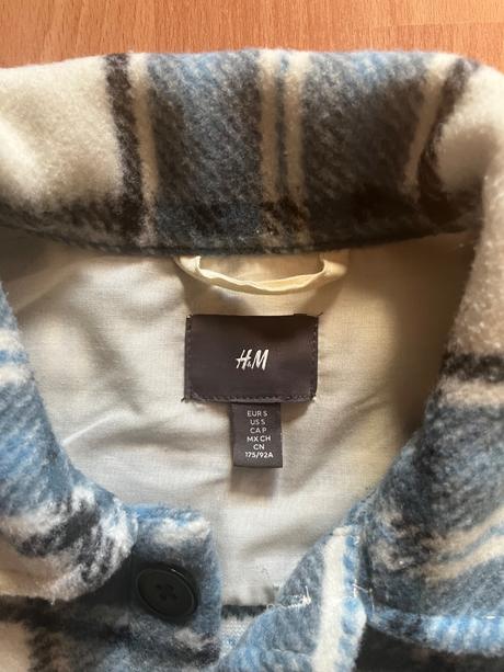 Zateplená karovana košeľa, h&m,s