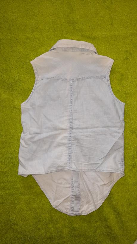 Riflová košeľa, h&m,128