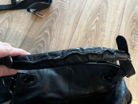 Väčšia celokožená kabelka, ecco