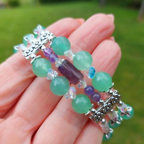 Náramok z minerálov pre znamenia blíženci, panny, 