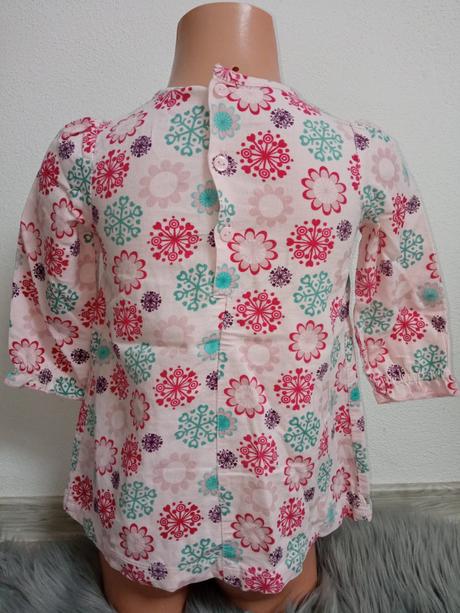 Ružové vzorované menčestrové šaty (12-18mes.), cherokee,86