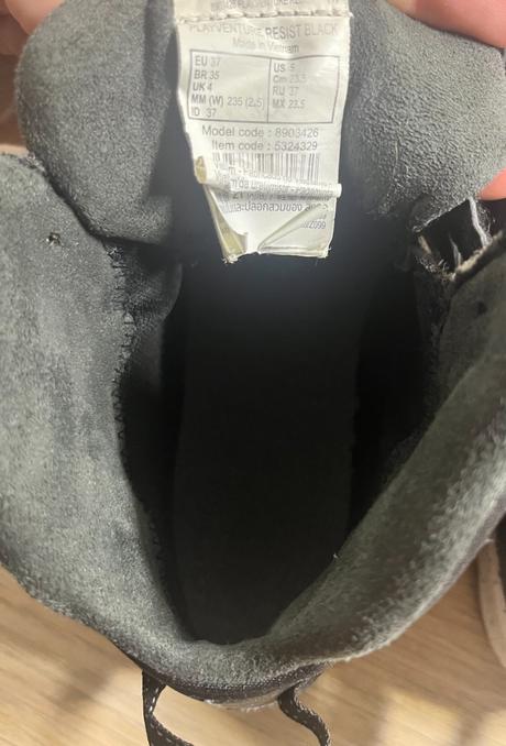 Detská športová obuv playventure resist, decathlon,37