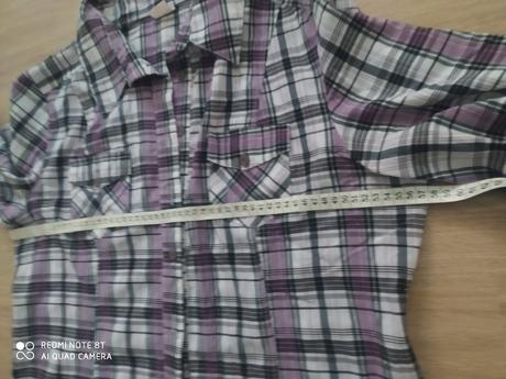 Fialová károvaná košeľa, 50