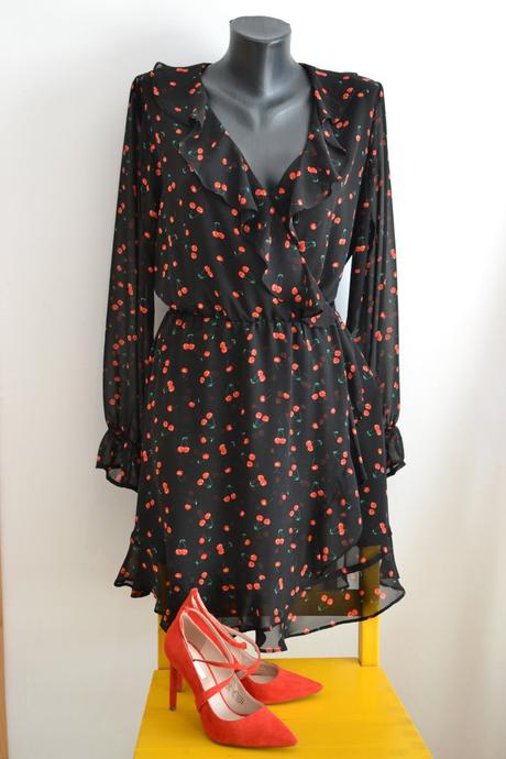 Červené semišové lodičky 36, h&m,36