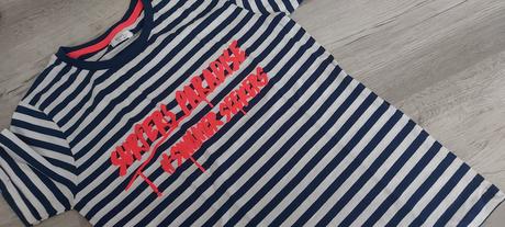 Pásikavé bavlnené tričko, 134