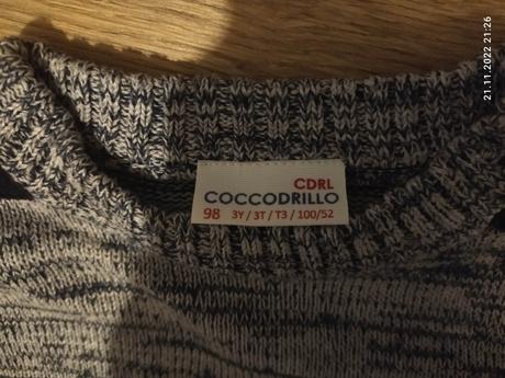 Krásny chlapčenský pulovrik cocodrillo,v.98, coccodrillo,98