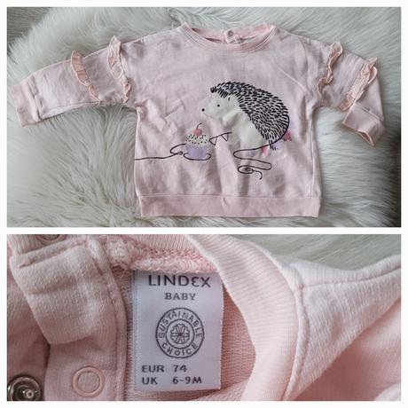 Lindex mikinka ježko - veľkosť 74 (6 - 9 mes.), lindex,74