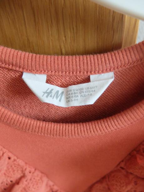 Mikinové šaty 122/128, h&m,122