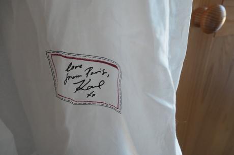 Karl lagerfeld orig. luxusna hebunka kosela/saty, l / m / s