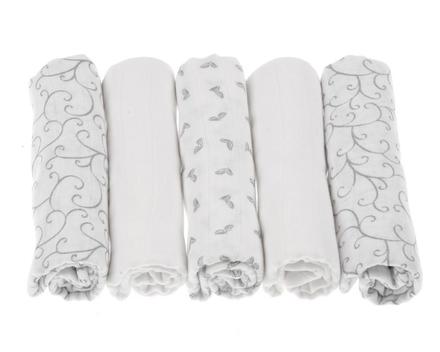 Bavl. plienky motherhood classics sivé 5ks, 