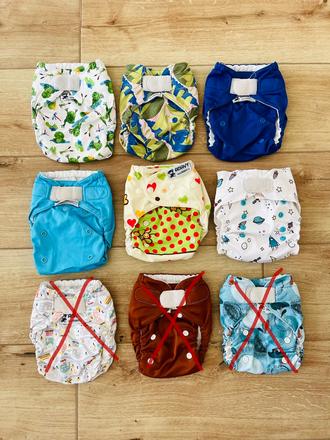 Látkové plienky anavy lillybe petit lulu, anavy,4 kg - 9 kg