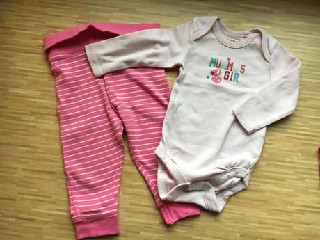 Krasne bodynka + teplacky, lupilu,68