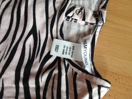 Dlhšie tričko, h&m,134