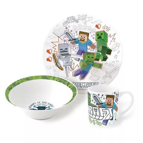 Jedálenský porcelánový set minecraft - skladom,