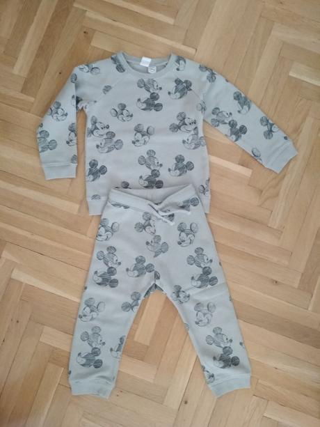 Tepláková súprava mickey, h&m,98