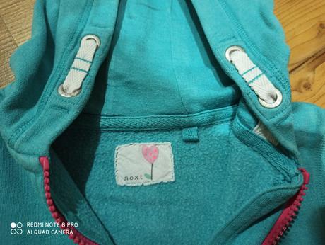 Tyrkysová mikina, next,104