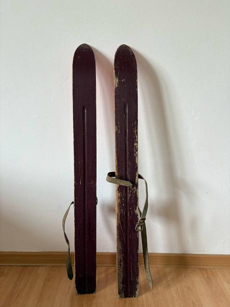 Detské retro lyže kluzky artis, 