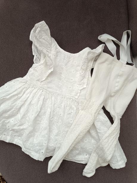 Šaty pre bábätko lindex biele 2-4m, 62, lindex,62