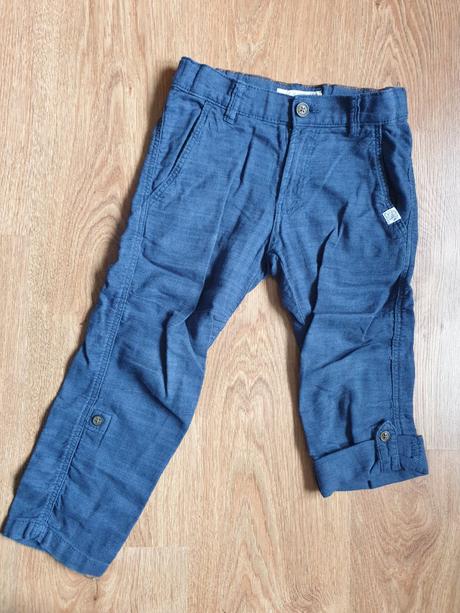 Ľanové nohavice, h&m,110