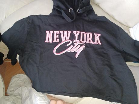 Crop top mikina, h&m,m