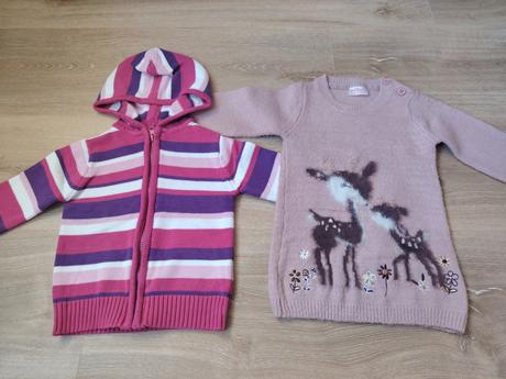 2ks nové ružové svetríky, kiki&koko,92