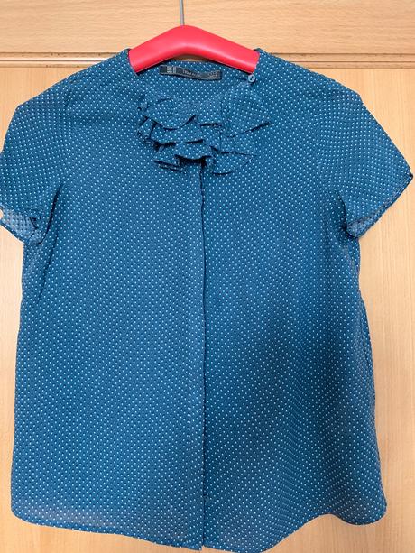 Blúzka s ozdobným riasením, zara,xs