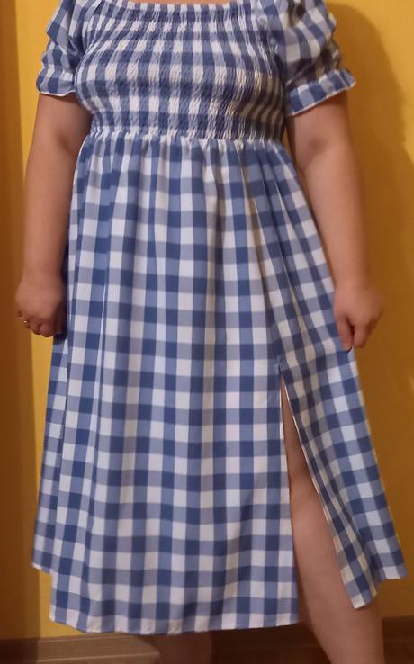 Letné kárované šaty  č.46, 46