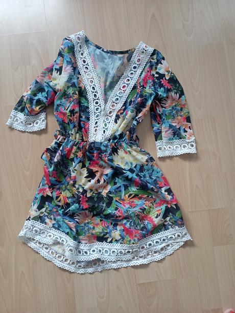 Letné farebné mini saty, xs