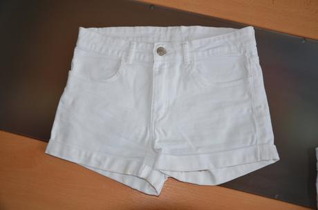 Šortky biele h&m - v.146, h&m,146