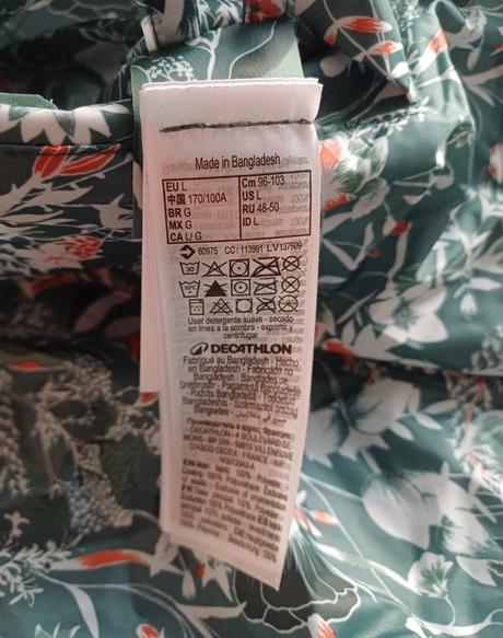 Dámska vodoodolná turistická bunda, decathlon,l