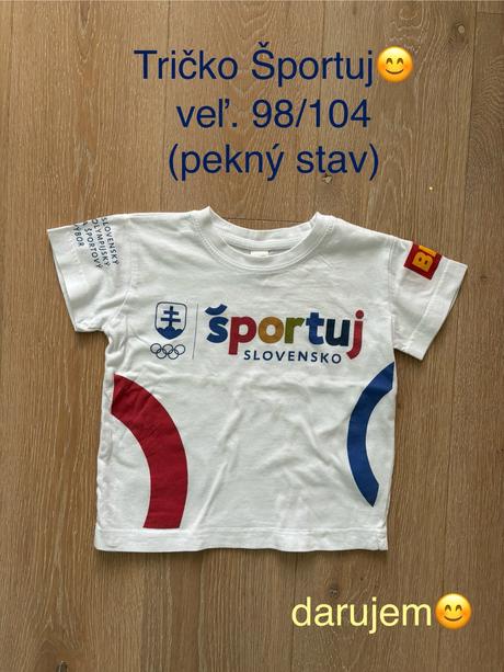 Tričko športuj veľ. 98/104, 98