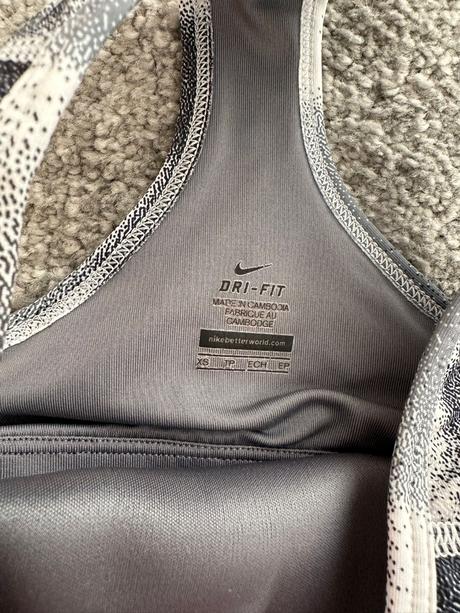 Nike dri-fit šedé športové tielko xs, nike,xs