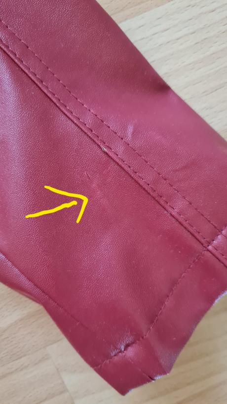 Koženková bunda xs/s, xs