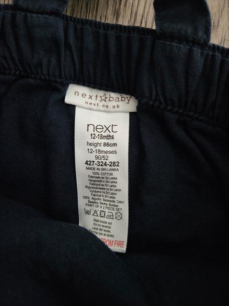 Tmavomodré nohavice na traky s loďkou next 86, next,86