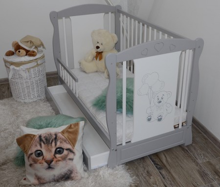 Detská multifunkčná postielka, šírka (cm): 60,dĺžka (cm): 120