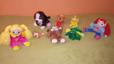 Látkové a plyšové hračky.,