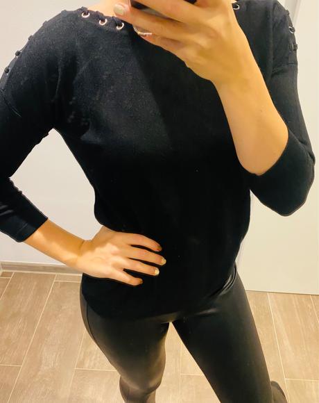 Reserved čierny svetrik, reserved,s