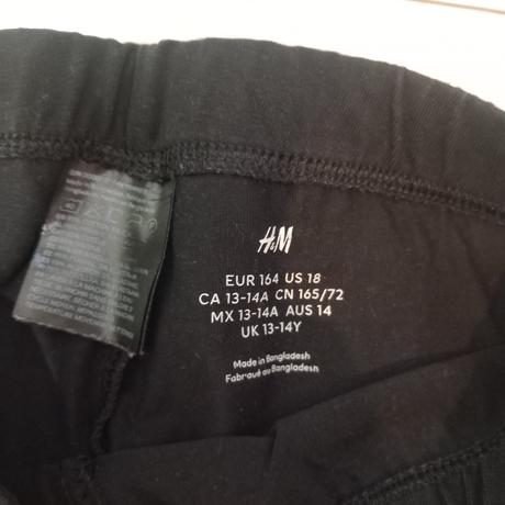 2 ks legíny- výborný stav, h&m,164