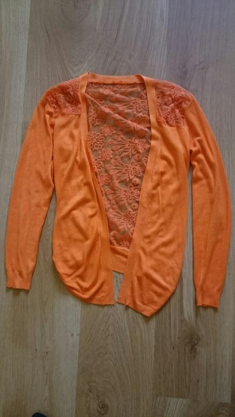 Oranžový svetrík / kardigán, xs