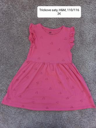 Trickove saty, h&m, 110/116, h&m,122
