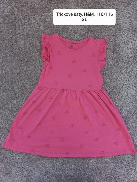 Trickove saty, h&m, 110/116, h&m,122