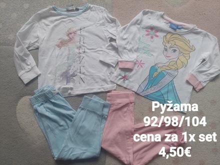 Pyzamo frozen veľ.92/98, disney,92