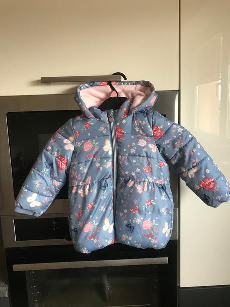 Kvietková modrá bundička 9-12m., 80