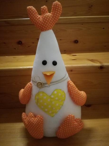 Sliepocka evicka v oranzovom.,