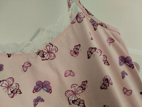 Nočna košeľa s čipkou 40/42, bonprix,m