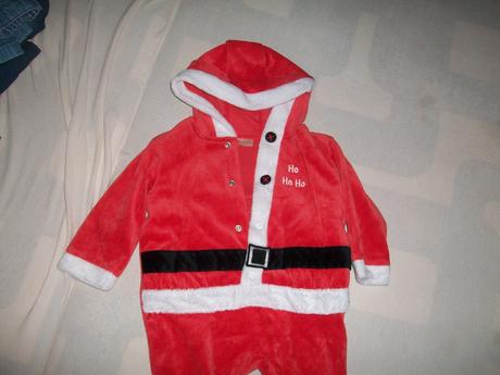 Overal  vianocny top stav pouzity iba na foto, baby,80